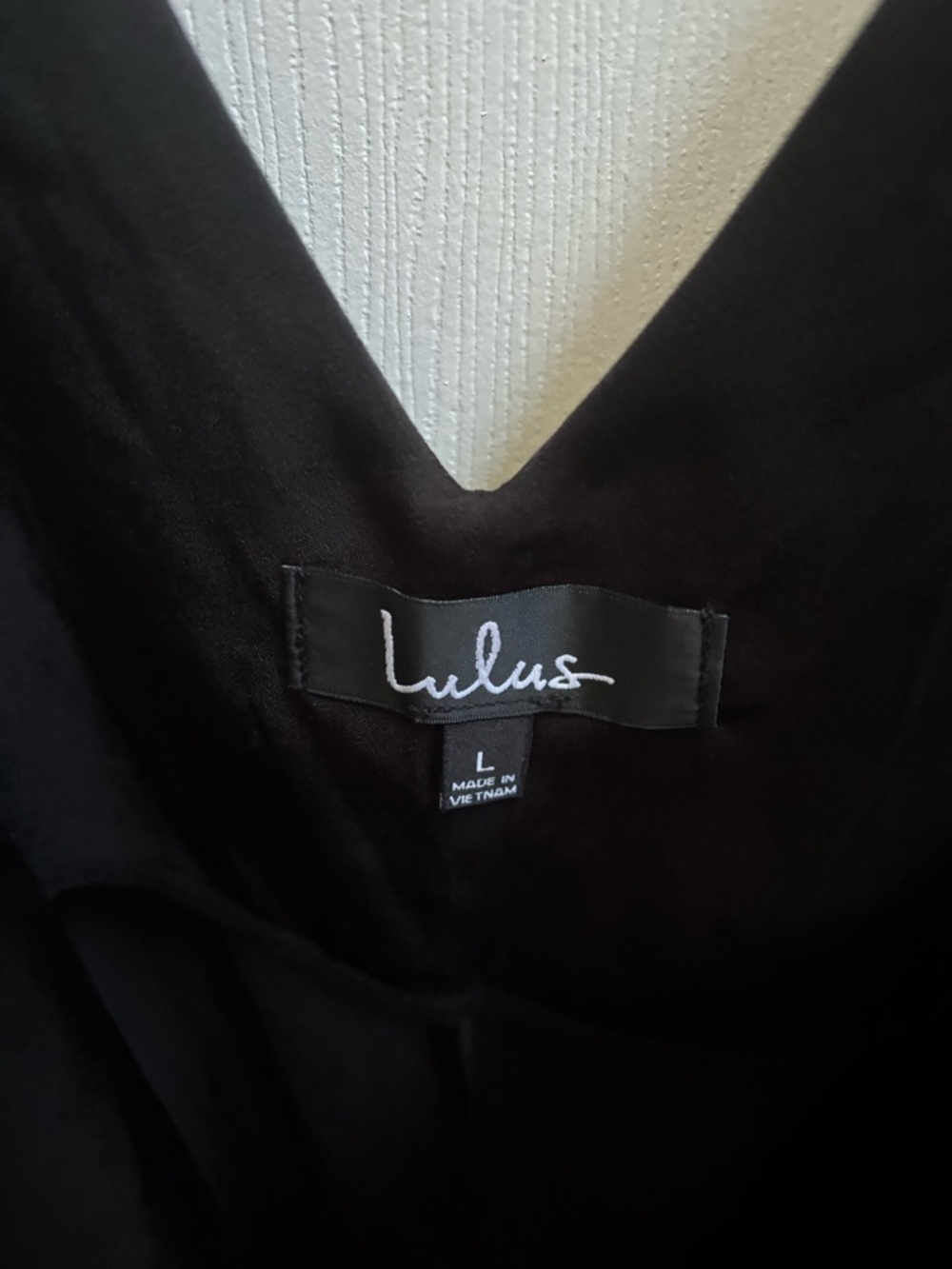 Lulus Elisa Black Midi Satin Like Jumpsuit, Size L, NWT - Picture 5 of 7